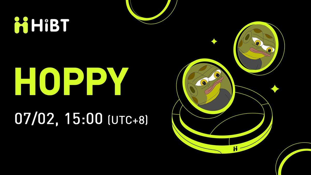 🚀 @hoppycoinERC20 $HOPPY(Hoppy) will soon be listed on #Hibt 🔥 Pair: HOPPY/USDT  💼 Network: ERC20 ⏰ Trade: https://t.co/tDUlKE4Fak ✍️ Details:  https://t.co/qYAojYpOAe #HOPPY #Crypto #Web3 #CryptoListing