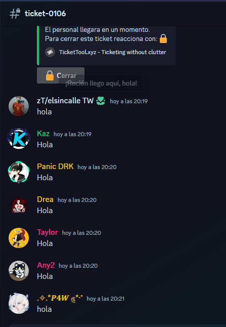 Para que no digan que no respondemos los tickets, siempre atentos, siempre eficientes.