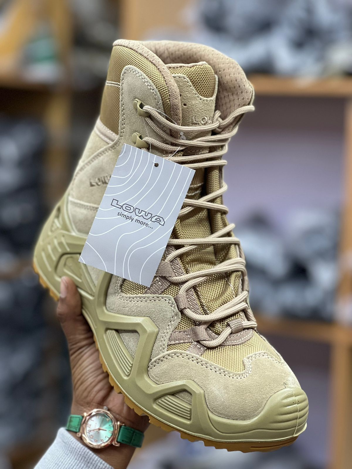 Tonnie Moremi X Lowa Military Boots available ModernTrends Ke Size 40 45 Ksh 5500 DM or call 0703264421. https t DK9ybDIGSK X