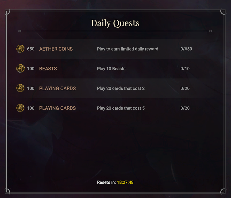 showTOMaker's tweet photo. Let's go with daily quests in @AetherGamesInc
$AEG #NFT #web3 #Crypto #nfts #tcg #play2earn #play2airdrop
#Hearthstone #DescentofDragons #mtg, #MTGTheros #YuGiOh #SpeedDuel #PokemonTCG #PlayPokemon https://t.co/VNDn6cyzBC