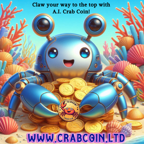 SolCrabCoin's tweet photo. Get your claws on the hottest meme coin on Solana: A.I. Crab Coin! Don't miss out - join the crabulous craze!  #Solana #MemeCoin #AICrabCoin

Check out our website in bio to learn more! https://t.co/t4rgH09lpz https://t.co/SUkjvUHbdD