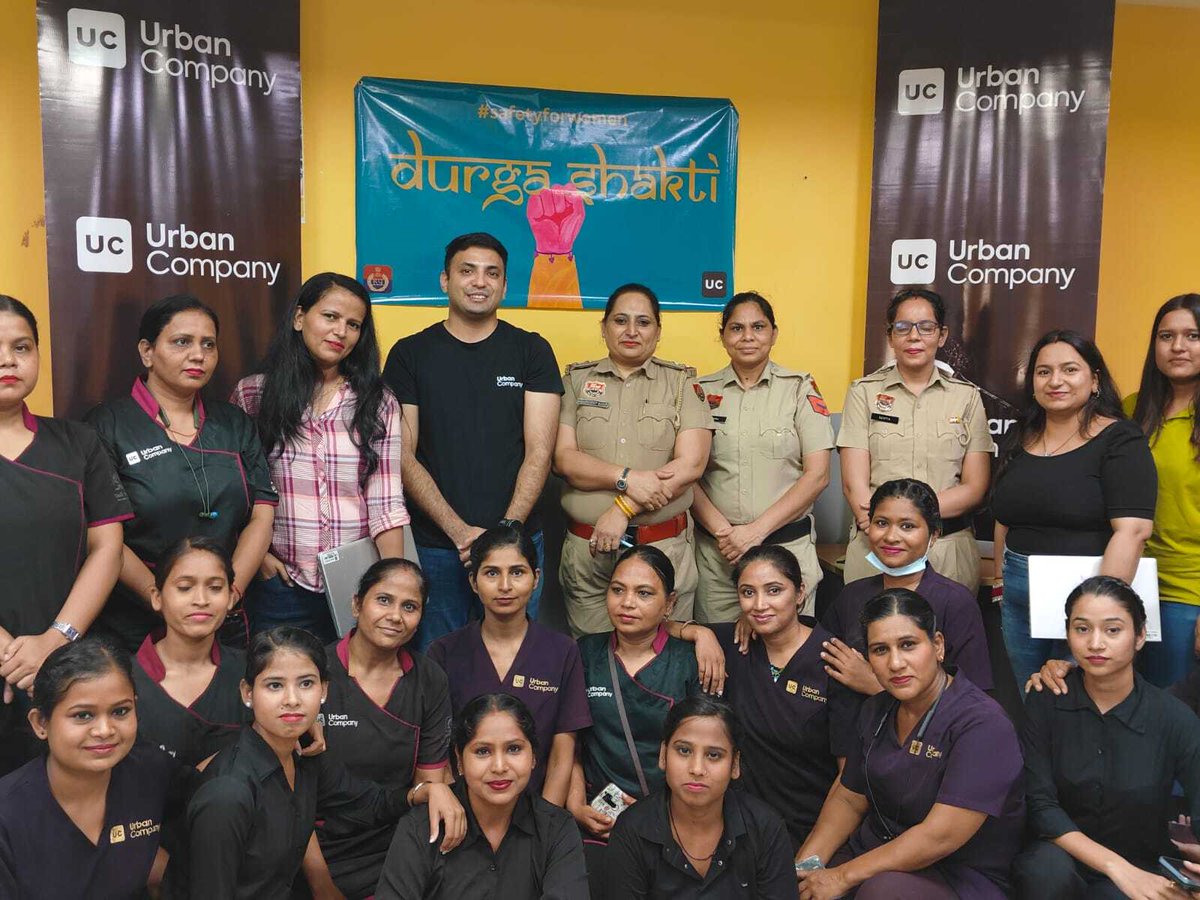 At Urban Company, we are dedicated to creating a safe and empowering environment for our women partners. Recently, we collaborated with the <a href="/gurgaonpolice/">Gurugram Police</a> to conduct a Women's Safety Drive.

This initiative aimed to raise awareness about the safety measures implemented by Urban