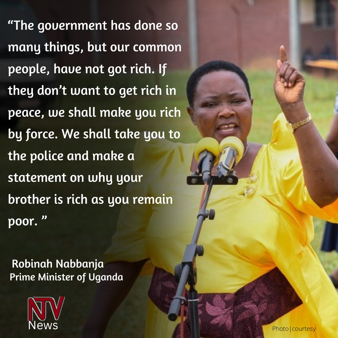 ntvuganda's tweet photo. The overseer of government business says the government would start dragging citizens to the police to record statements to explain why they are still poor.
#NTVNews https://t.co/WDiBTVcc6o
