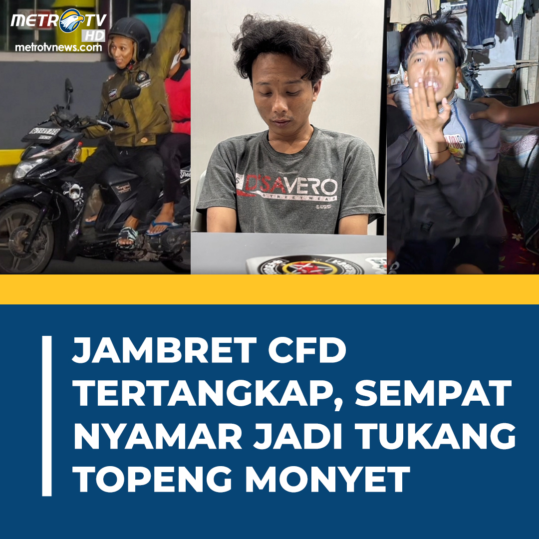 Dirreskrimum Polda Metro Jaya berhasil menangkap dua penjambret yang wajahnya viral karena terpotret saat melakukan aksi jambret di Car Free Day (CFD) Jakarta pada Minggu (16/6).

#jambretcfd #cfd #carfreeday #poldametrojaya #viral
