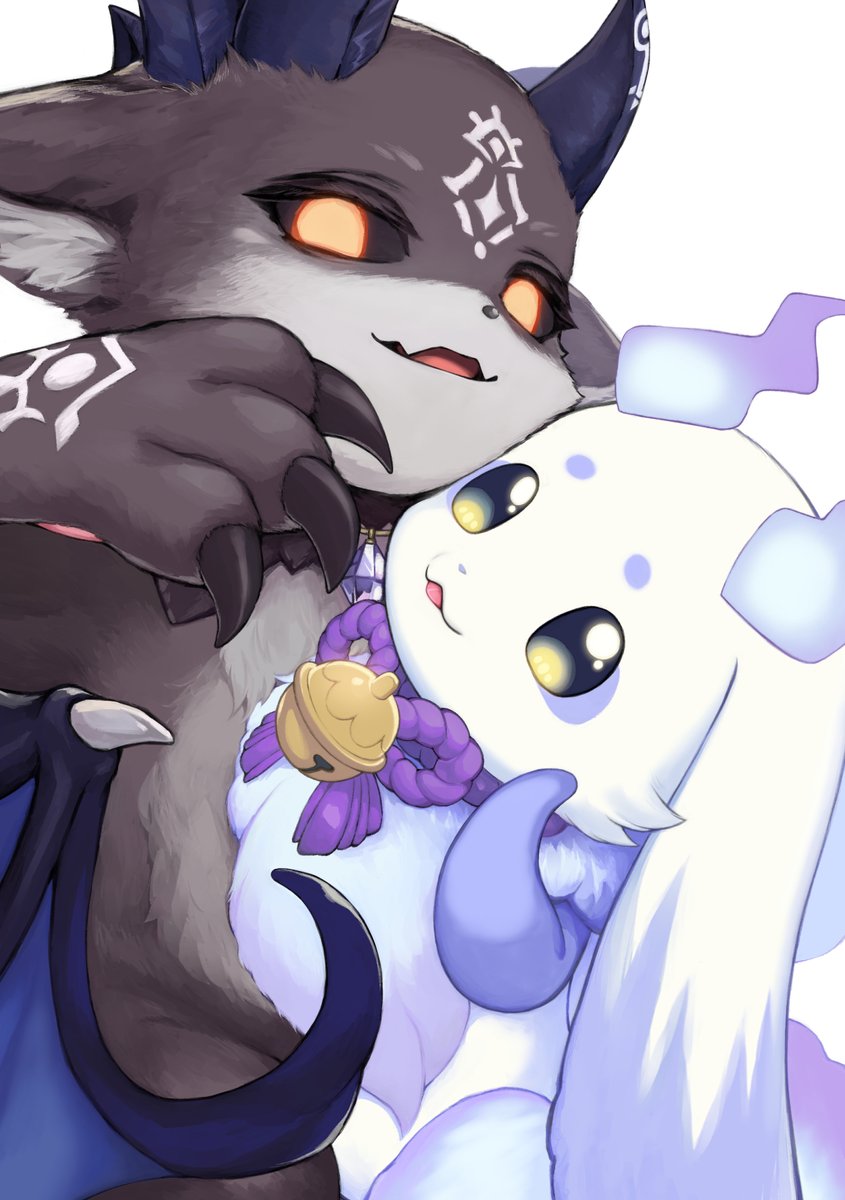 ̗̀ 🖤🤍 ̖́- #でびるさまにささげるえ #るんるんびじちかん