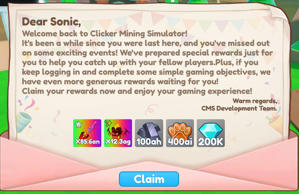 👋Get back into the game quickly with our returning player gifts and quests to help you catch up your friends quicker!

🎮Check out now: shorturl.at/1xPb5