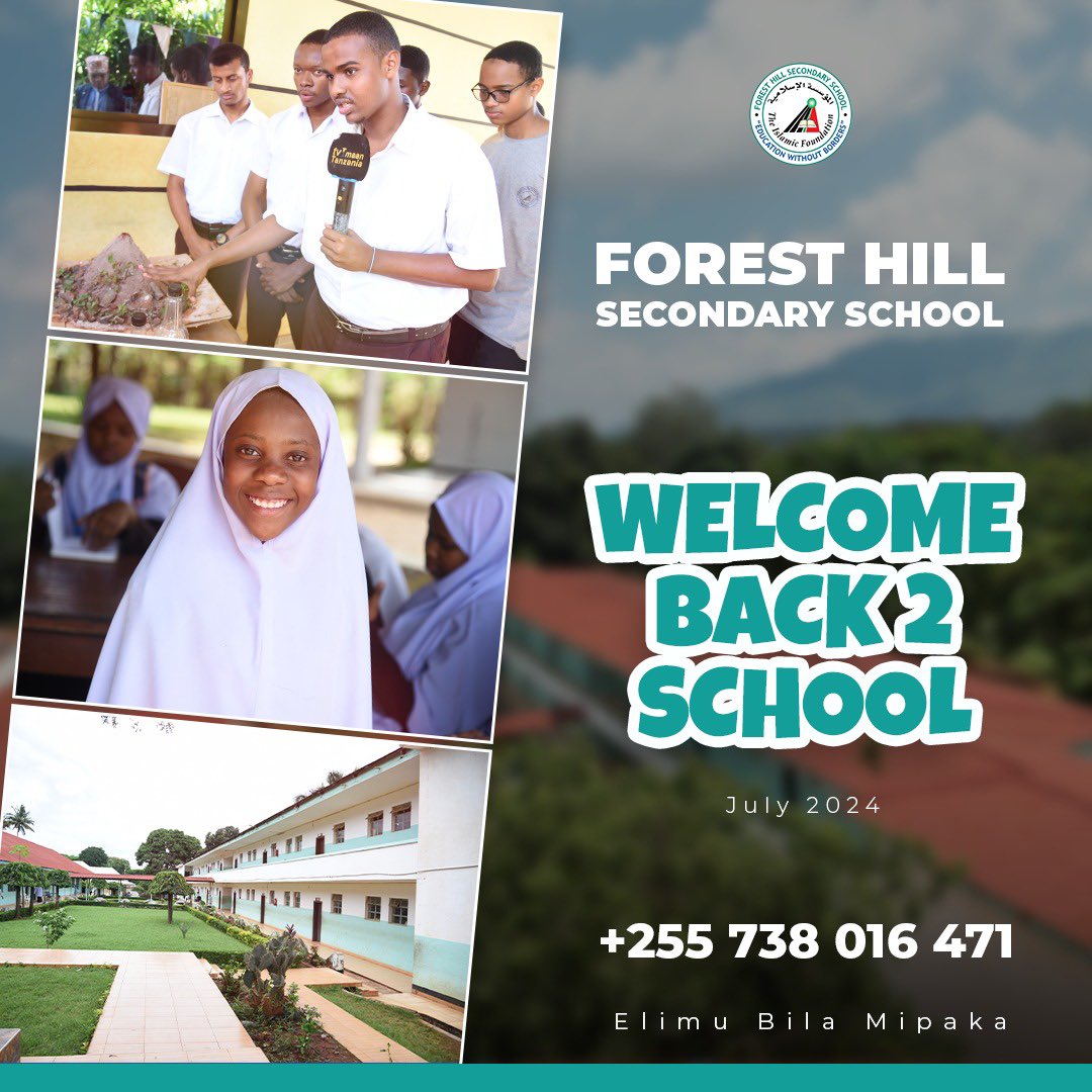 islamicftz's tweet photo. Welcome Back to School😊
Elimu Bila Mipaka

#foresthillsecondaryschool #mafiaimaanprimary #dodomaimaanprimary #imaanprimary #education #masomo #shulezetu #elimubilamipaka #islamicftz https://t.co/00vQ8Xgk4K
