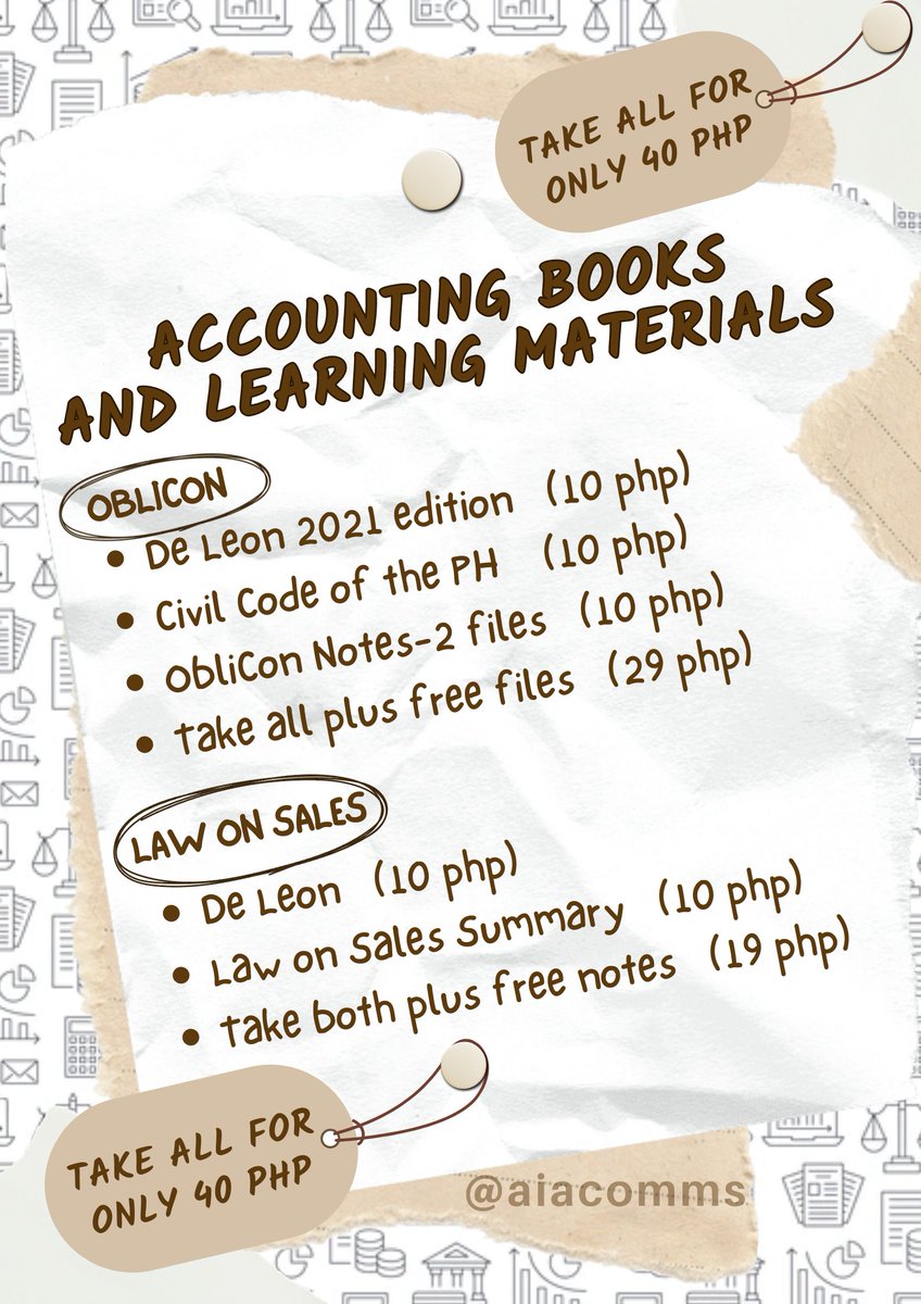 aiacomms's tweet photo. ⋆˚✿˖° Hello! I’m Aia, a 4th year BSA student and commissioner ⋆˚✿˖°

✿ #commsbyaia for proof of transactions
✿ accepting rush and non-rush comms
✿ selling accounting pdf books
✿ DM to inquire

🏷 lf client clients abm bsa basic accounting gen math statistics mathematics https://t.co/4xXPxPB02h