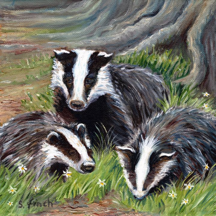 FinchesDesign's tweet photo. Art of the Day: "Spirit of Badger". Buy at: https://t.co/NpNK3kptDb https://t.co/4i5gv6Ysae