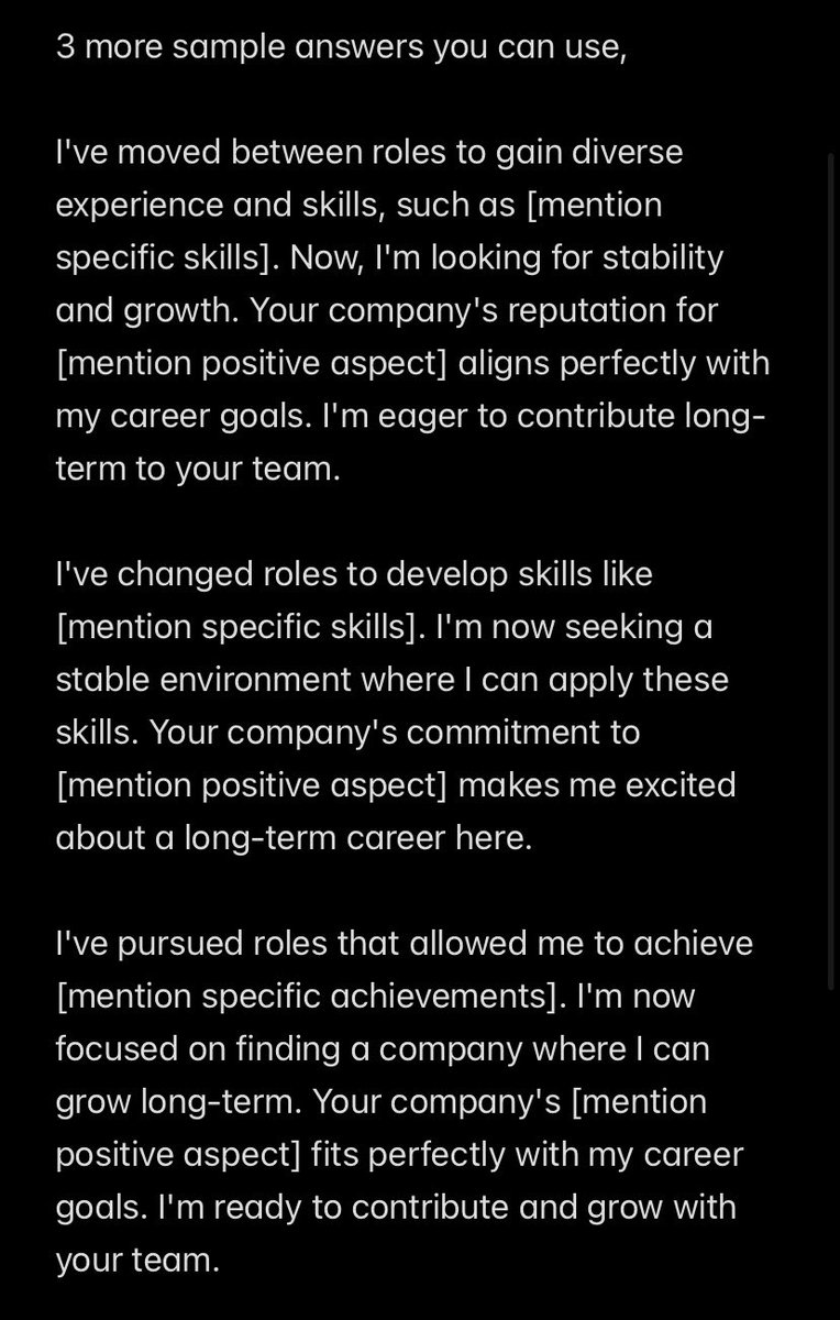 yournoonaa_'s tweet photo. HR : You have switched jobs quite frequently. Why should we believe you will stay long-term?

If you are a Job Hopper, save this answer 🔖 https://t.co/L6nI4rKYnT