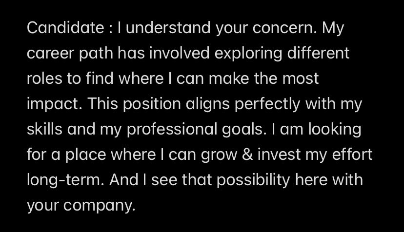 yournoonaa_'s tweet photo. HR : You have switched jobs quite frequently. Why should we believe you will stay long-term?

If you are a Job Hopper, save this answer 🔖 https://t.co/L6nI4rKYnT
