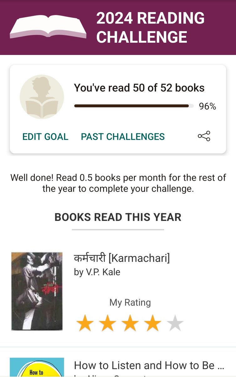 UlkaKelkar's tweet photo. Each year I do the @goodreads challenge, aiming to read 50+ books - but this year I crossed 50 books on 30th June! Of course they include short reads, novellas, graphic novels, YA, audiobooks, but I'm happy I could give time to the one hobby I have. #bookworm #kitabikeeda https://t.co/6FIwCDfwdv