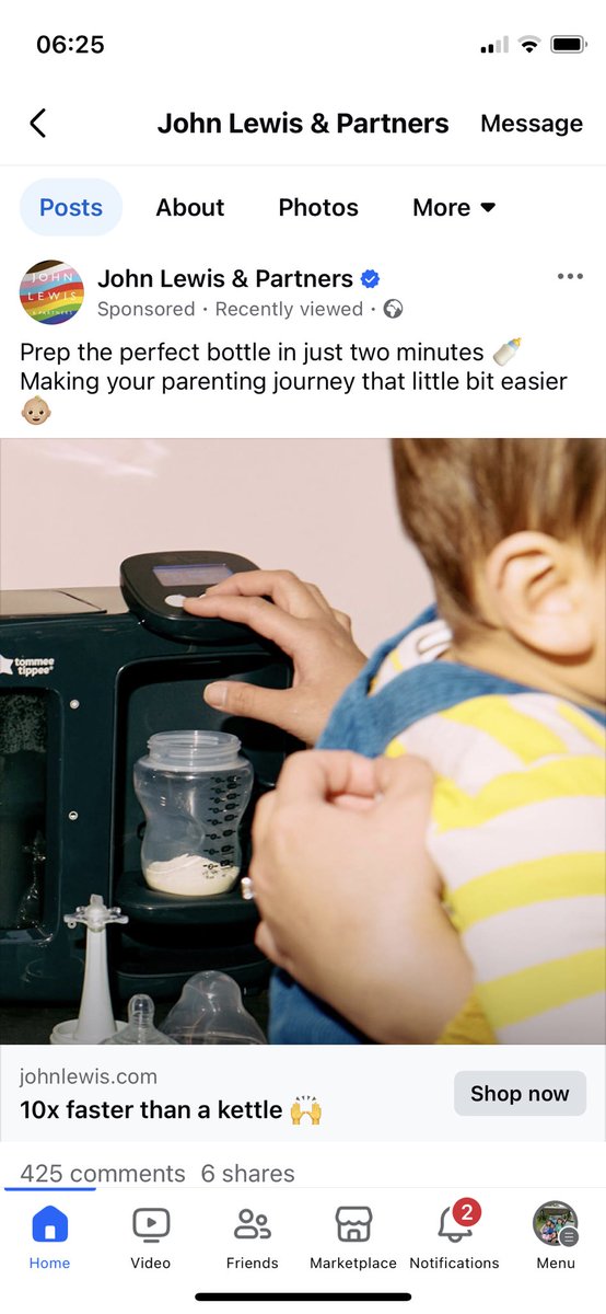 hazenutter's tweet photo. @JohnLewisRetail please remove this advert for a product that is not safe for new babies. These products are evidenced to not prepare infant powdered formula to kill the bacteria within the powdered milk. I’m disappointed that JL would be advertising this https://t.co/LU8YqsTglX https://t.co/9E3B2ZpHrb
