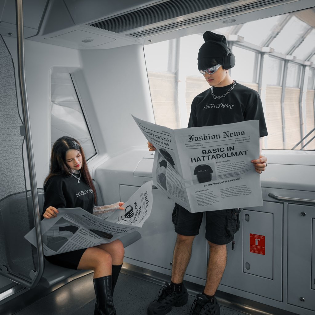 hattadolmatHDC's tweet photo. Have you read the news today? #basicinhattadolmat 

Drop : Thursday 4 July 2024 / 12PM https://t.co/ePCU2ESzoo 

#hattadolmat #tshirthattadolmat #tshirt 

#Model : @c1anhalpin &amp; Ratu 
#styled : @queennamee &amp; @_alex.daniel_ 
#hiar #makeup : @fameeradzi_ 
#photo : @amir_yasin https://t.co/1AqR3cCCtF