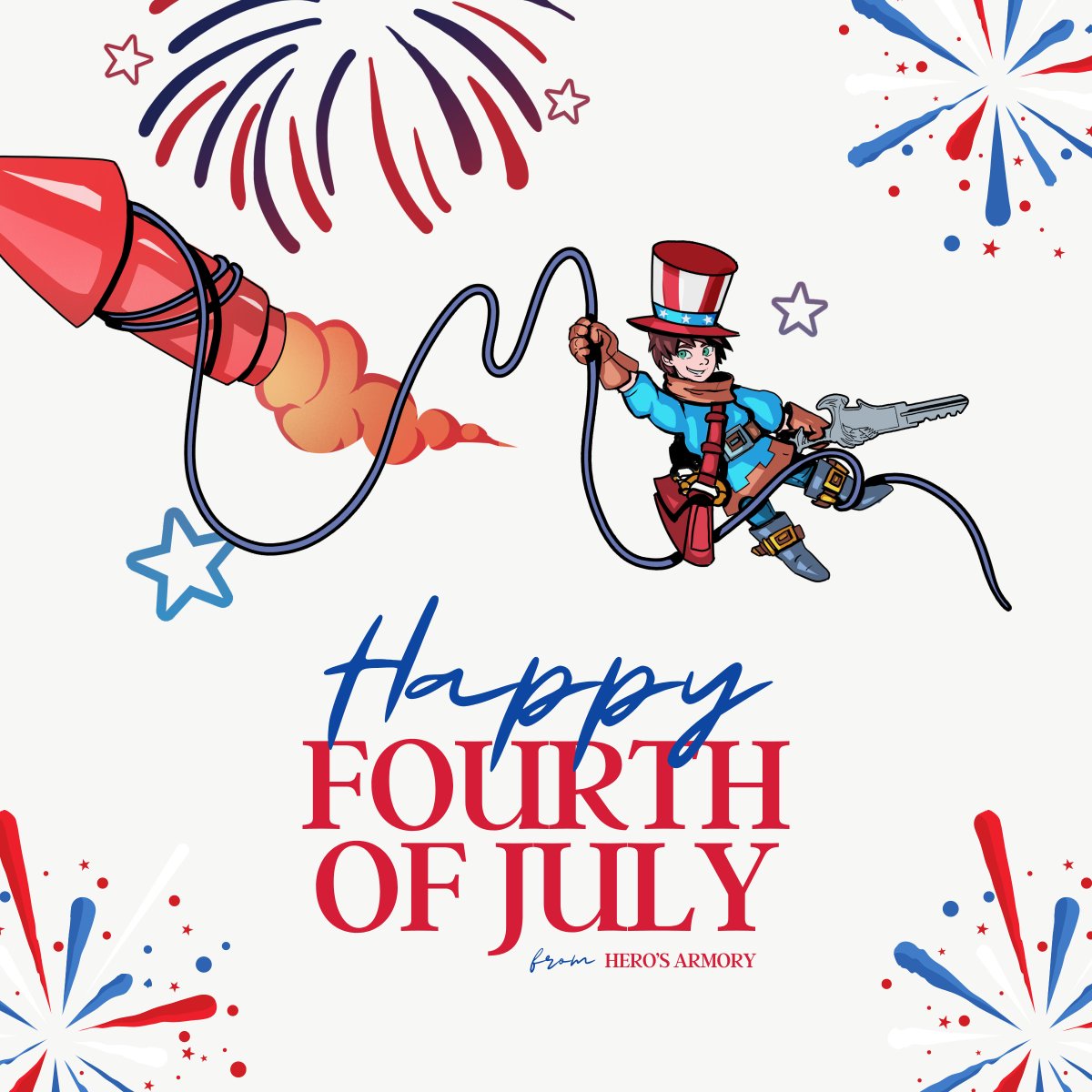 HerosArmory's tweet photo. From our team to yours, Happy Fourth of July! 🇺🇸🇺🇸🇺🇸

Our newsletter subscribers received a special discount code today. Not subscribed? Sign up here -> https://t.co/RGDHottrQH https://t.co/CzUc5PO3v2