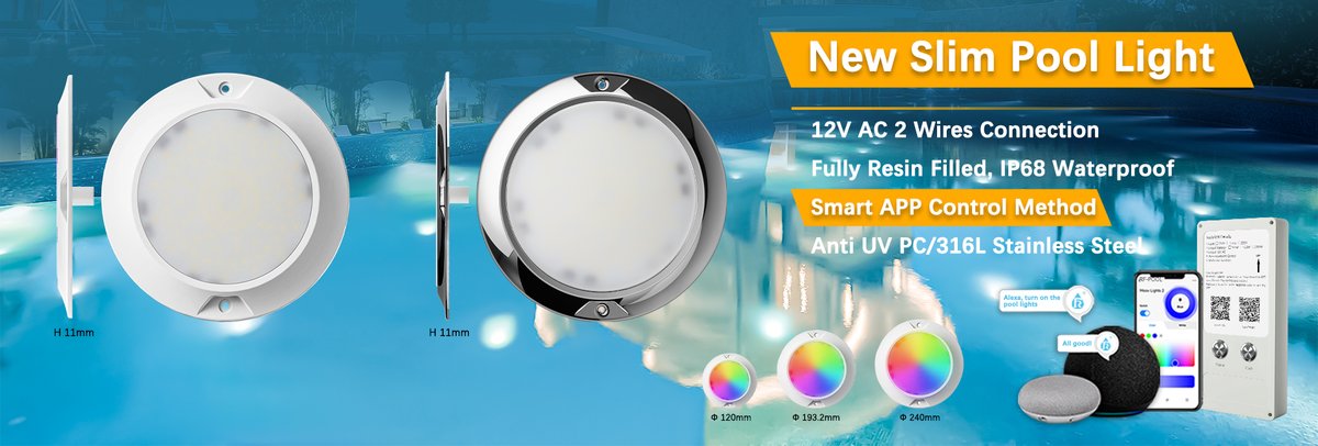 Ultra Thin LED Pool Light, APP WIFI Controlling!
#poollight #poollightled #ledpoollight #poollighting #swimmingpool #piscina #picine