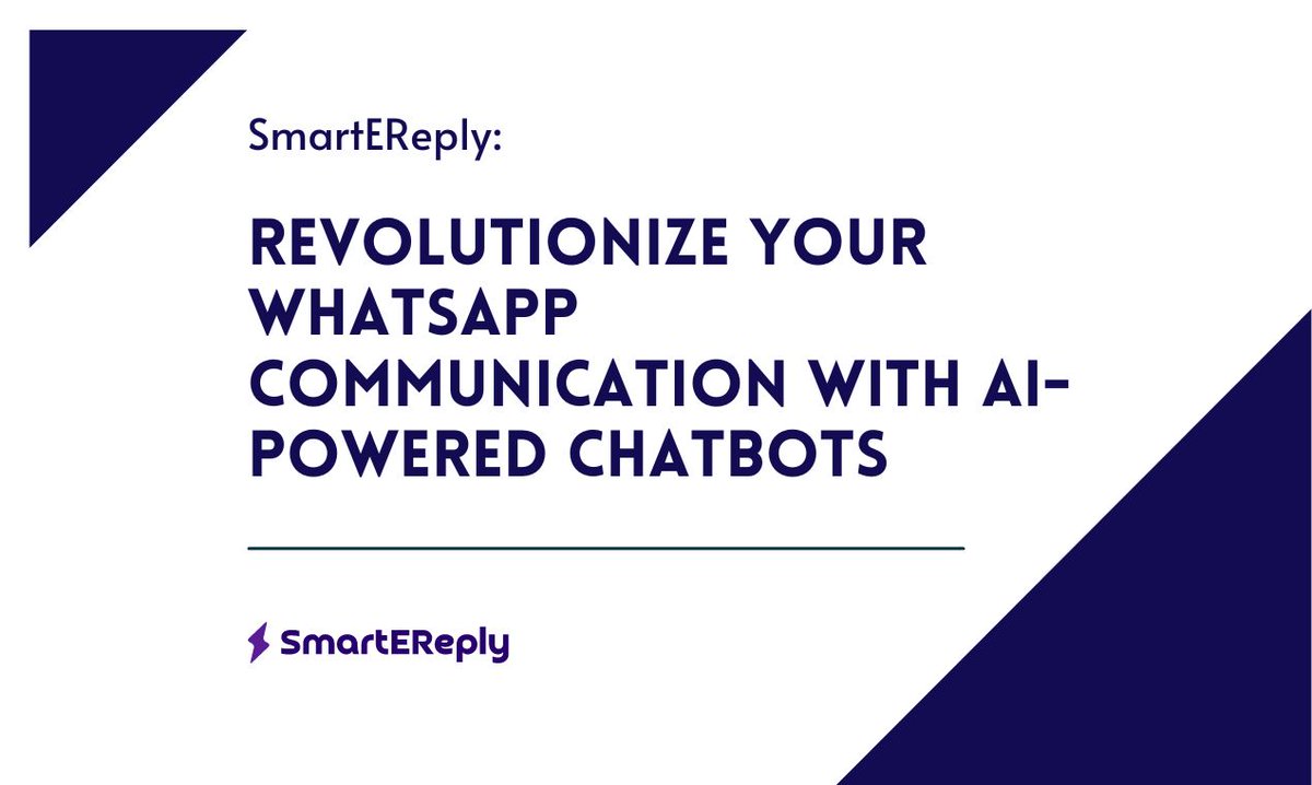 SmartEreplyNew's tweet image. 🚀 Revolutionize your WhatsApp communication with #SmartEReply! 🚀 Discover the best AI-powered chatbot for quick, engaging, and time-saving replies. Perfect for personal &amp;amp; business use. Learn more: [smartereply.com/blogs/revoluti… ] 
#SCOTUS  #Supreme Court  #Portugal  #Buildin public