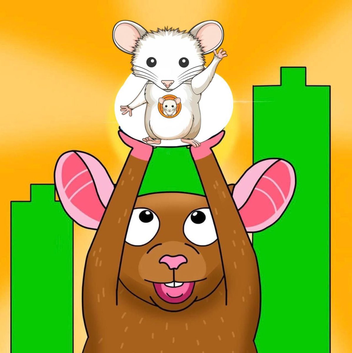 FoxOnERC's tweet photo. $FOX &amp; $WAT 

Matt Furie's pet rats!

No tax.  Lp burnt

#memecoins
#ethereum https://t.co/nqo94nH9TE