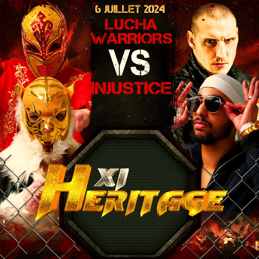 💥Dernier Match Héritage XI💥
Ce samedi a Bollène 

Amerigo sera t'il remis de sa blessure pour combattre au côté de Fiera contre le Clan Injustice ?

Réponse samedi !

#prowrestling #catch #wwe #soutiencatchfr