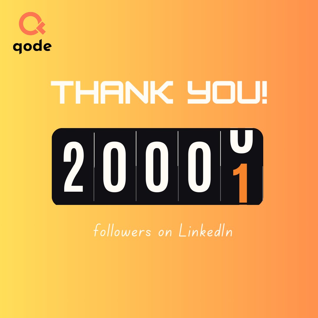 qode_world's tweet image. 🎉 We hit 20,000 followers on LinkedIn!
A heartfelt thank you to every one of you for being a part of our growing community. 
Stay tuned, as we look forward to making a greater impact with our UPCOMING PRODUCT.
Contact us at contact@qode.world
#qode #RecruitmentSolutions #Hiring