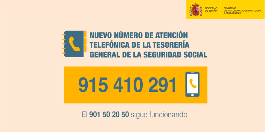 info_TGSS's tweet photo. El teléfono de la Tesorería General de la Seguridad Social #TGSS es el ☎️91 541 02 91
⚠️ Que no te engañen, no llames a otros teléfonos, y por supuesto, no pagues por nuestros servicios que son siempre GRATUITOS ⚠️ https://t.co/imZ6KvwJVP