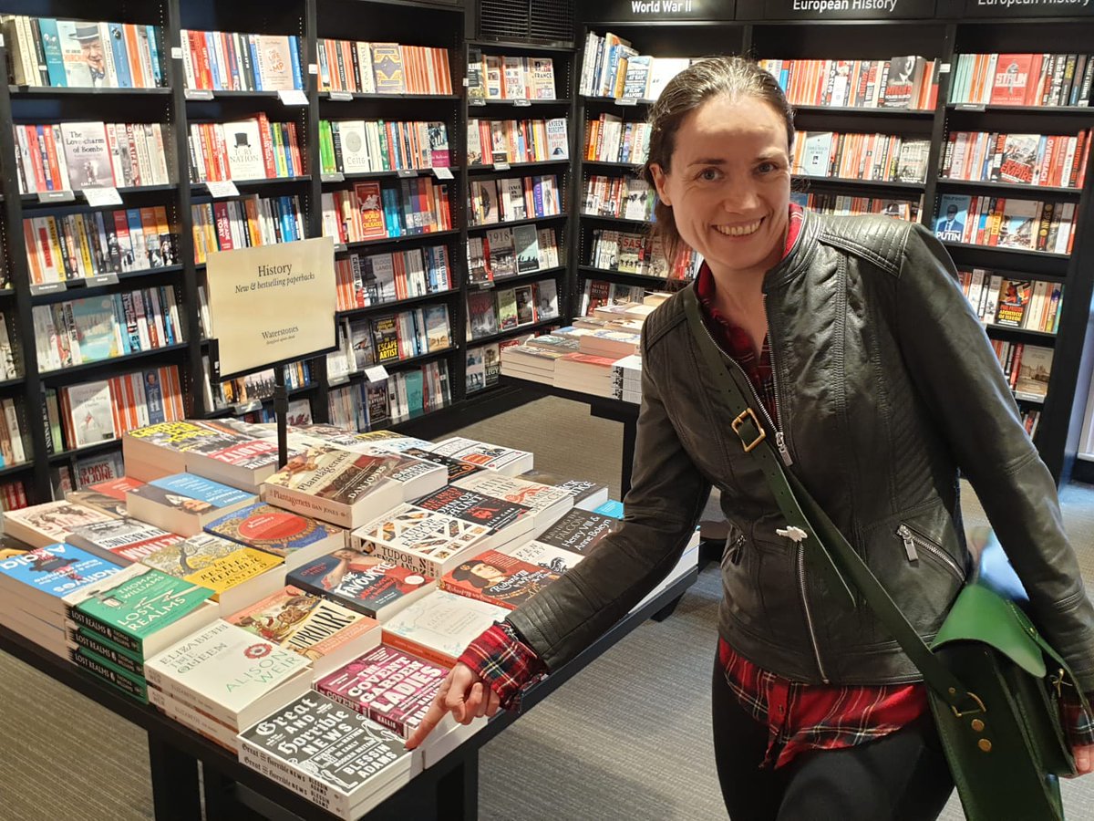 Was pretty excited to spot my book 'in the wild' at <a href="/SUAWaterstones/">StratfordWaterstones</a> in Stratford yesterday! A bit of ye olde murder in ye olde Shakespeare town 💀