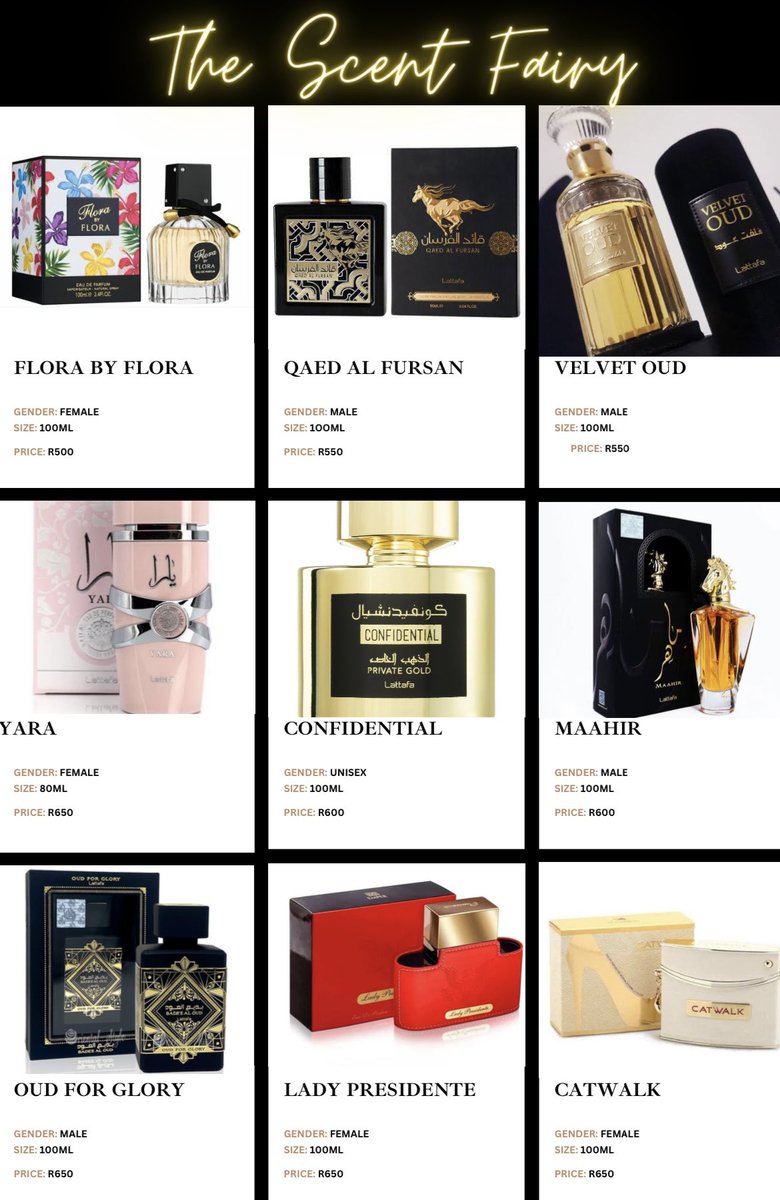 AnnetteSkosana's tweet photo. Shop your favourite scent with The Scent Fairy 🧚🏽‍♂️ 

Thank you for your continued support besties. Please WhatsApp me for orders 0767417067 or DM me. @2022AFRICA #GirlTalkZA https://t.co/r4SSyqn6qd