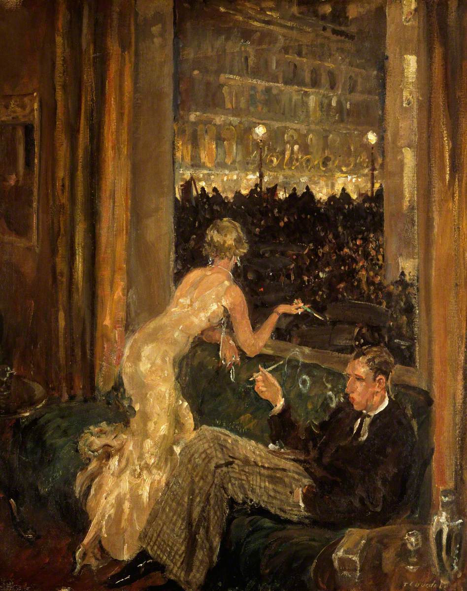 PaintingsLondon's tweet photo. Good morning! This week's theme is Politics and Protest 👊🏻
--------
'The Arrival of the Jarrow Marchers in London, Viewed from an Interior' (1936) by Thomas Cantrell Dugdale

(Museum of the Home) https://t.co/xpx4nfxUIK