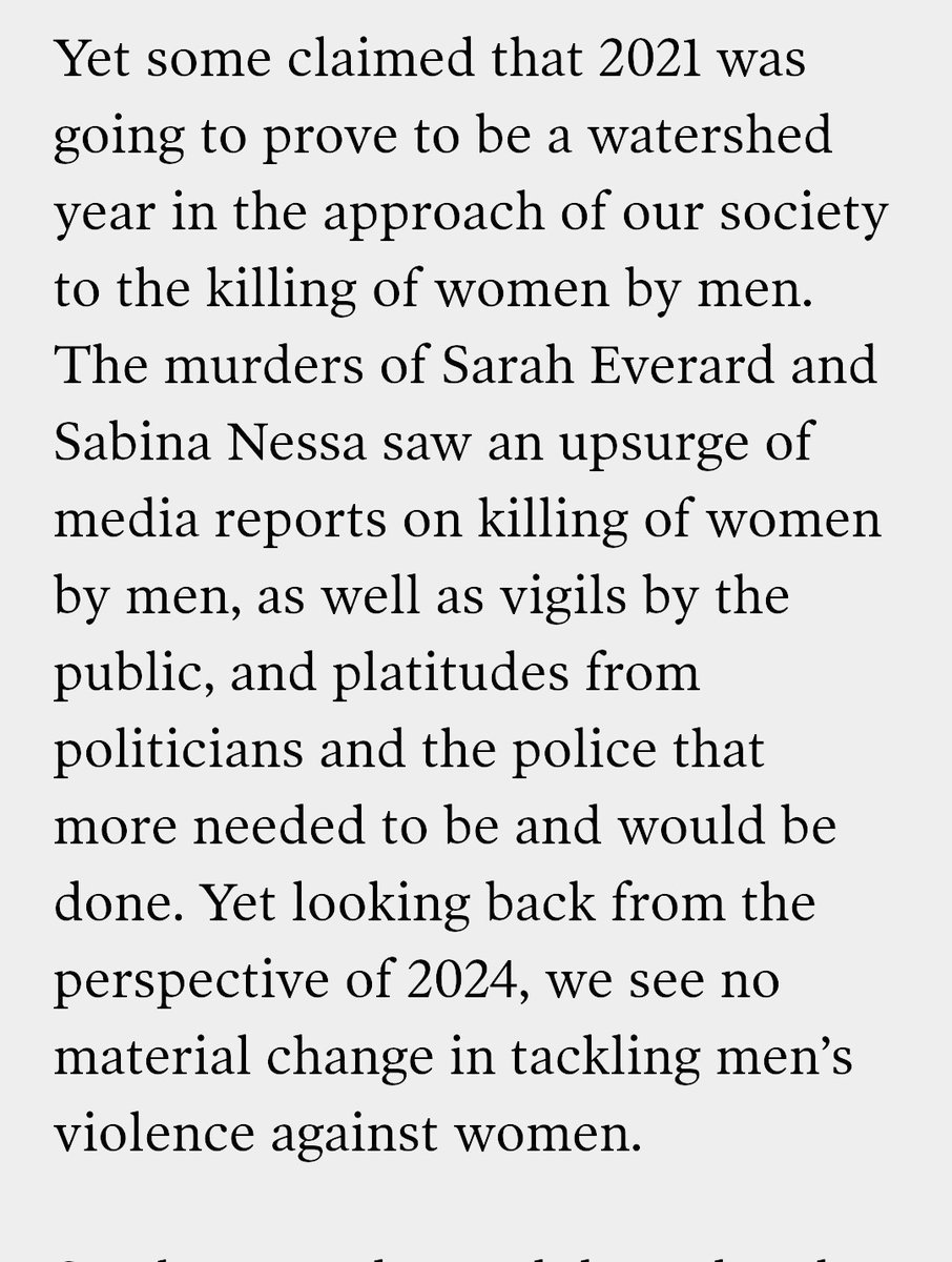 Please read. Nothing changed, no femicide strategy for the country, justice slowed to the point of none existence. Warm words shared but no political capital was given. We must do better, we can do better!