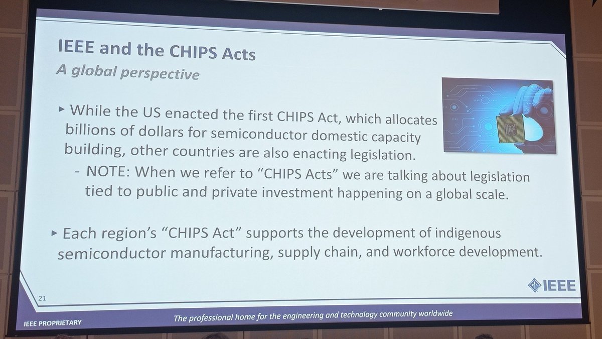 SEEBLOCKS_eu's tweet image. #IEEE President & CEO @thomascoughlin at @ComputerSociety #COMPSAC Conference 2024🇯🇵 provides an overview of #CHIPSAct, a legislation on semiconductors being prepare across the🇪🇺 #Blockchain technologies can empower the #semiconductor industry by expanding its business horizons &…