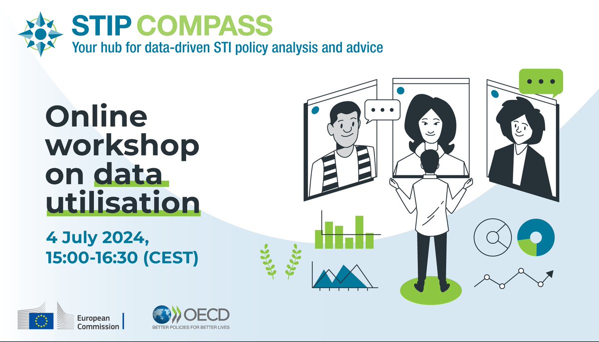 We're hosting #STIPCompass Online Workshop on Data  Utilisation. Make sure to attend it on July 4. 
Join us!  👇meetoecd1.zoom.us/meeting/regist…