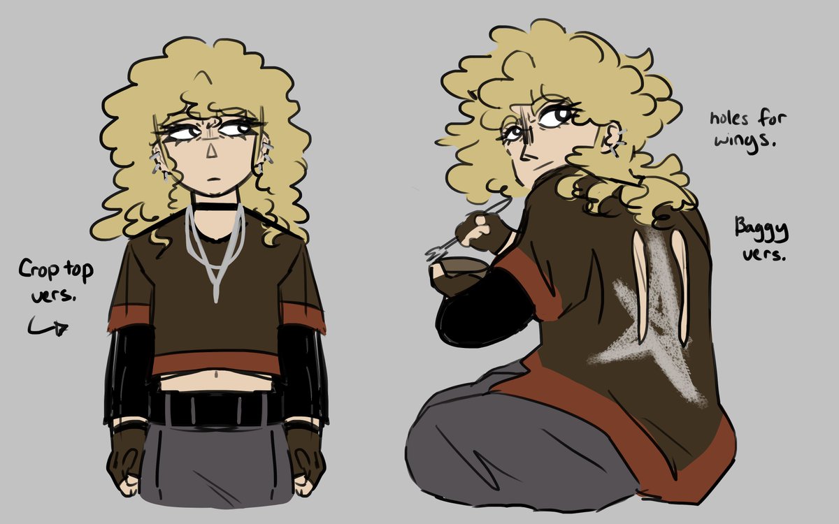 shrublwness's tweet photo. soleil figuring out top styles #OC #art #ocart #artmoots #artwork #conceptart https://t.co/kJdsrphAfI