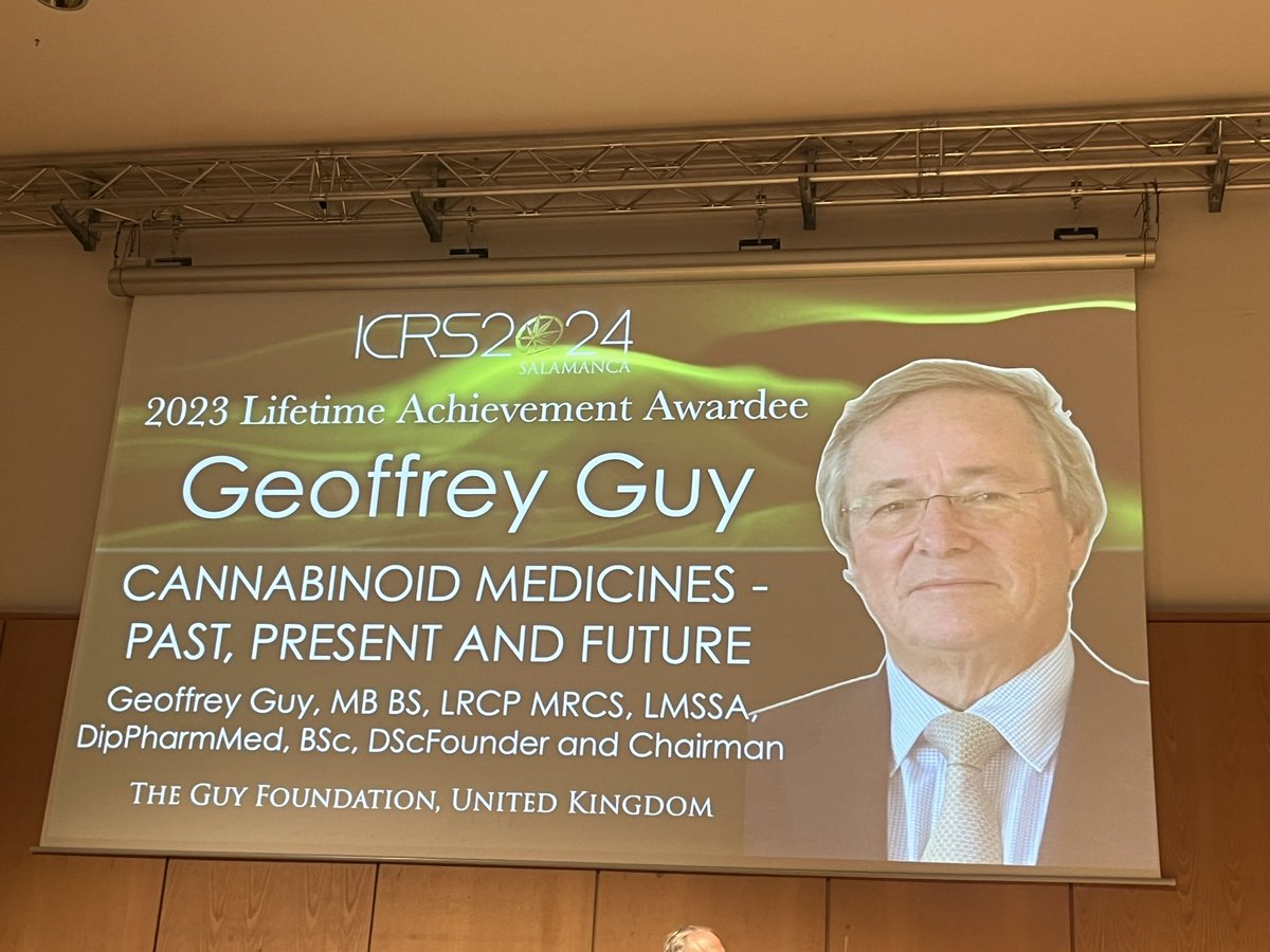 ScienceSaoirse's tweet photo. Incredibly excited to hear story of GW Pharmaceutical #sativex #epidiolex #medicine #cannabis #icrs2024 @GuyFoundation https://t.co/alJjIMnznr