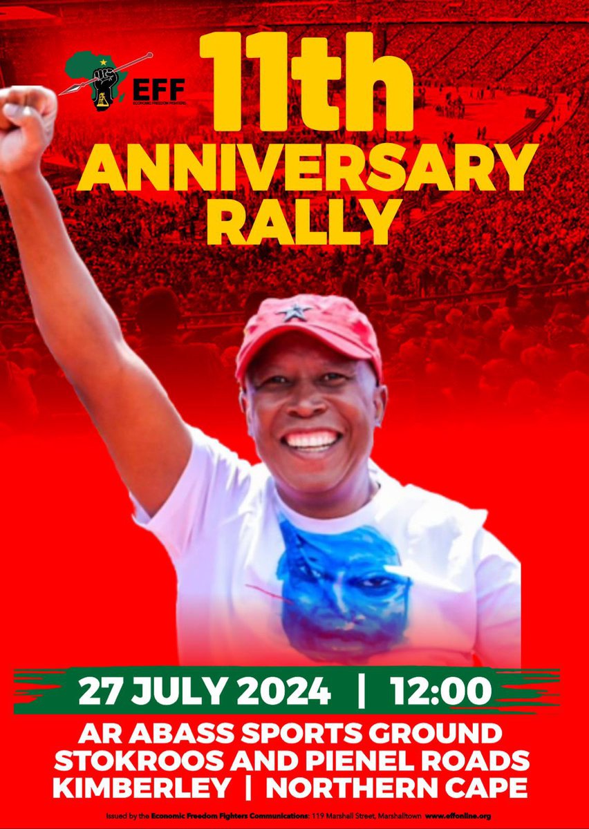 AndiswaMadikazi's tweet image. #EFFTurns11