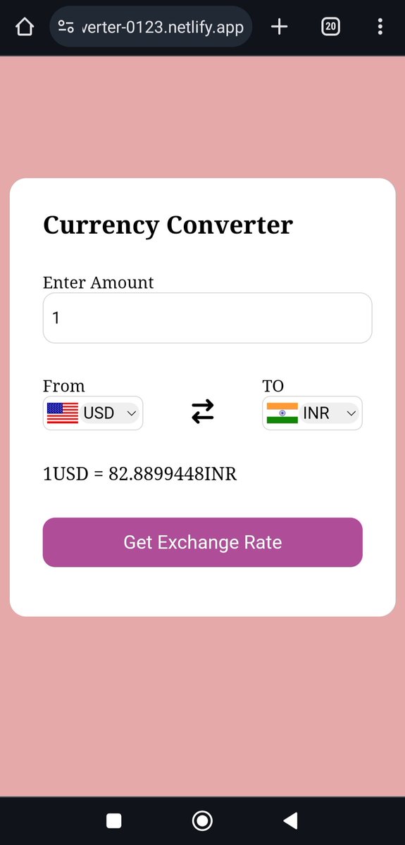 AbhishekMh60854's tweet image. Currency Converter ✅ 
{HTML CSS JavaScript}
#buildinpublic
#learninpublic
#webdevelopement 
#letsconnect

Currency Converter Link =&amp;gt;
currency-converter-0123.netlify.app

{**Data Updated up to 06-03-2024}