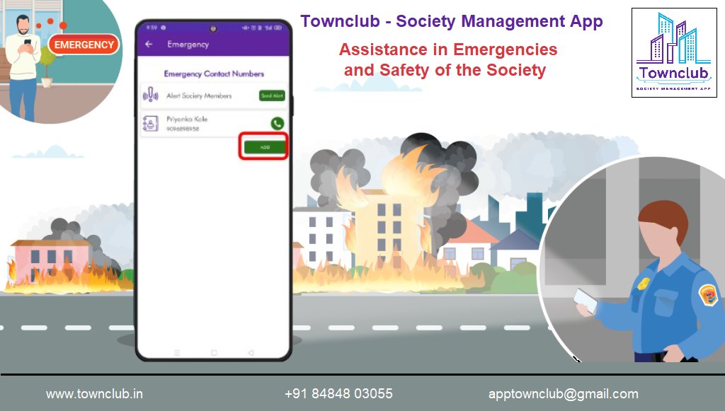 TownclubApp's tweet image. The #emergency #alertmessage feature of the #TownclubApp is specifically designed for #society members&apos; #safety &amp;amp; #security. Alert messages are useful when some emergency occurs &amp;amp; need immediate response.
 #securitysolutions #securitysystem #mumbai #pune #nagpur #thane #nashik