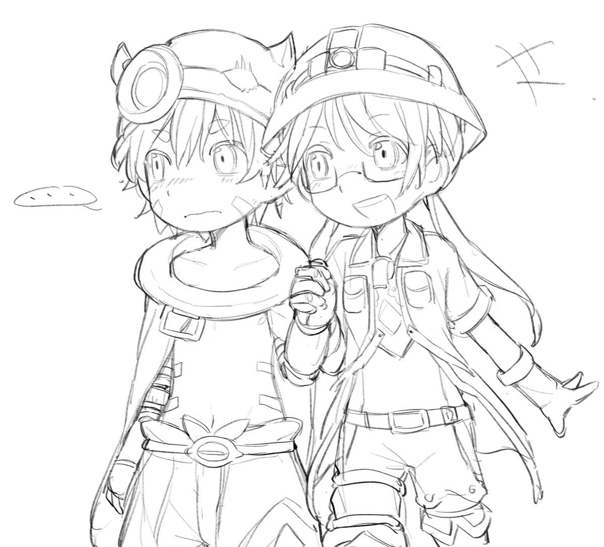 mubanlin's tweet photo. 最近看了来自深渊，，，qwq啊啊啊我要画一堆！！
#来自深渊 
#Madeinabyss 
#メイドインアビス https://t.co/p9MtPb3jqf