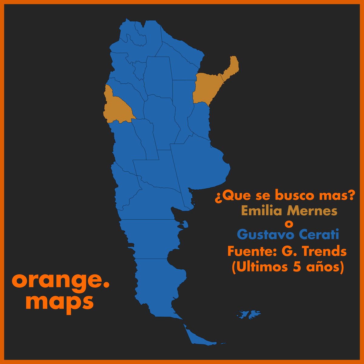 ¿Que se busco mas? Emilia Mernes o Gustavo Cerati