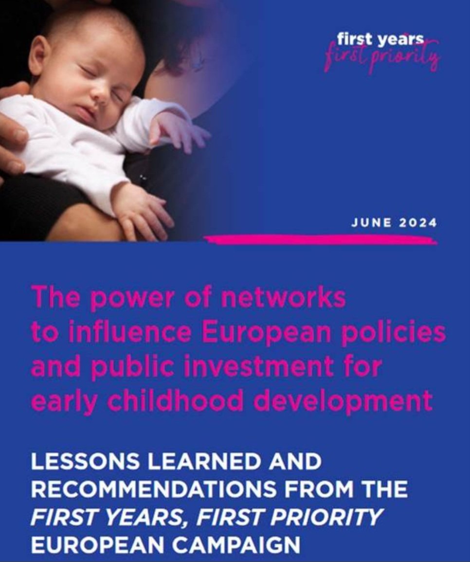 AgataDaddato's tweet image. Today @Eurochild_org is launching the #firstyearsfirstpriority paper The Power of Networks to Influence European Policies and Public Investment for #Earlychildhoodevelopment #earlyyears @eurochillconf firstyearsfirstpriority.eu/resources/less…