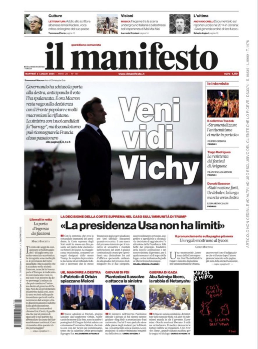 Une autre manière, plus directe, de titrer « Désiste ».