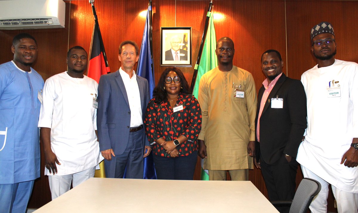 GERinNigeria's tweet photo. A delegation from Edo State that participated at #GlobalSolutionsSummit Berlin 🇩🇪 paid a courtesy visit to Consul General Weert Börner. #GSS2024 focused on concrete policy solutions for 🌍 impact. It brought together influential figures; even 🇩🇪 Federal Chancellor Olaf Scholz 😀 https://t.co/CLTFrHZkvy