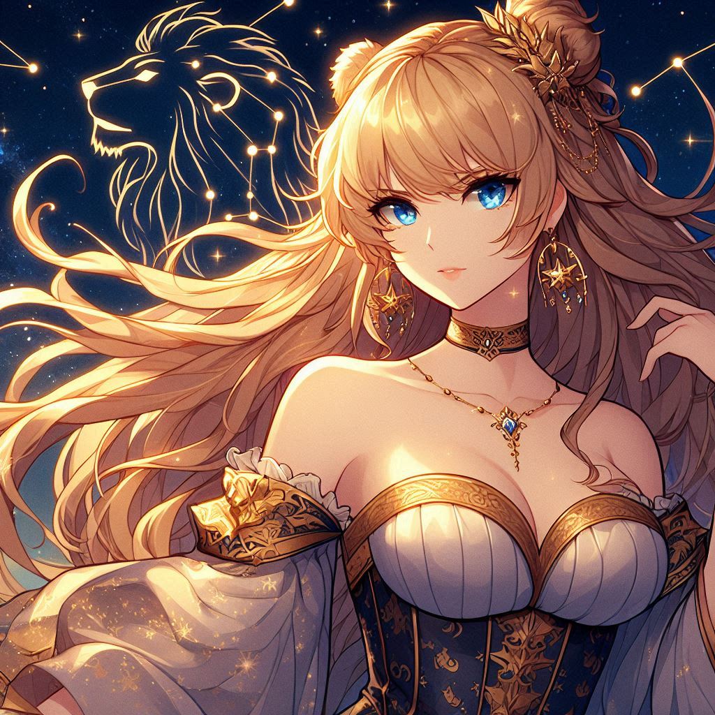 arksitark's tweet photo. Meet our stunning embodiment of the Leo constellatio a fierce, regal woman who exudes confidence and strength. Just like Leo, she’s a natural leader, full of passion and energy.#LeoSeason #ConstellationLeo #ZodiacSigns #Astrology #FierceAndFabulous #LeoWoman #StarPower https://t.co/eY0fTRE2Dm
