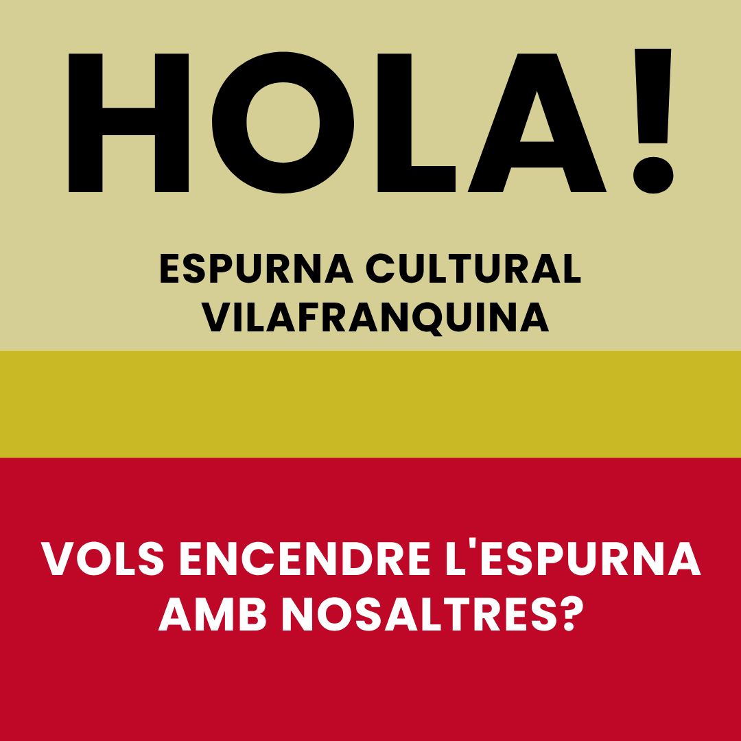 asescuvi's tweet photo. 👋🏻HOLA!

💥Benvinguts al compte oficial de l'Associació Espurna Cultural Vilafranquina, entitat dedicada a la promoció, la creació i l’educació d’actes de cultura popular de Vilafranca del Penedès.

📥Vols saber més del projecte i encendre l'espurna? Contacta amb nosaltres!🔥 https://t.co/ft88UPHvSe