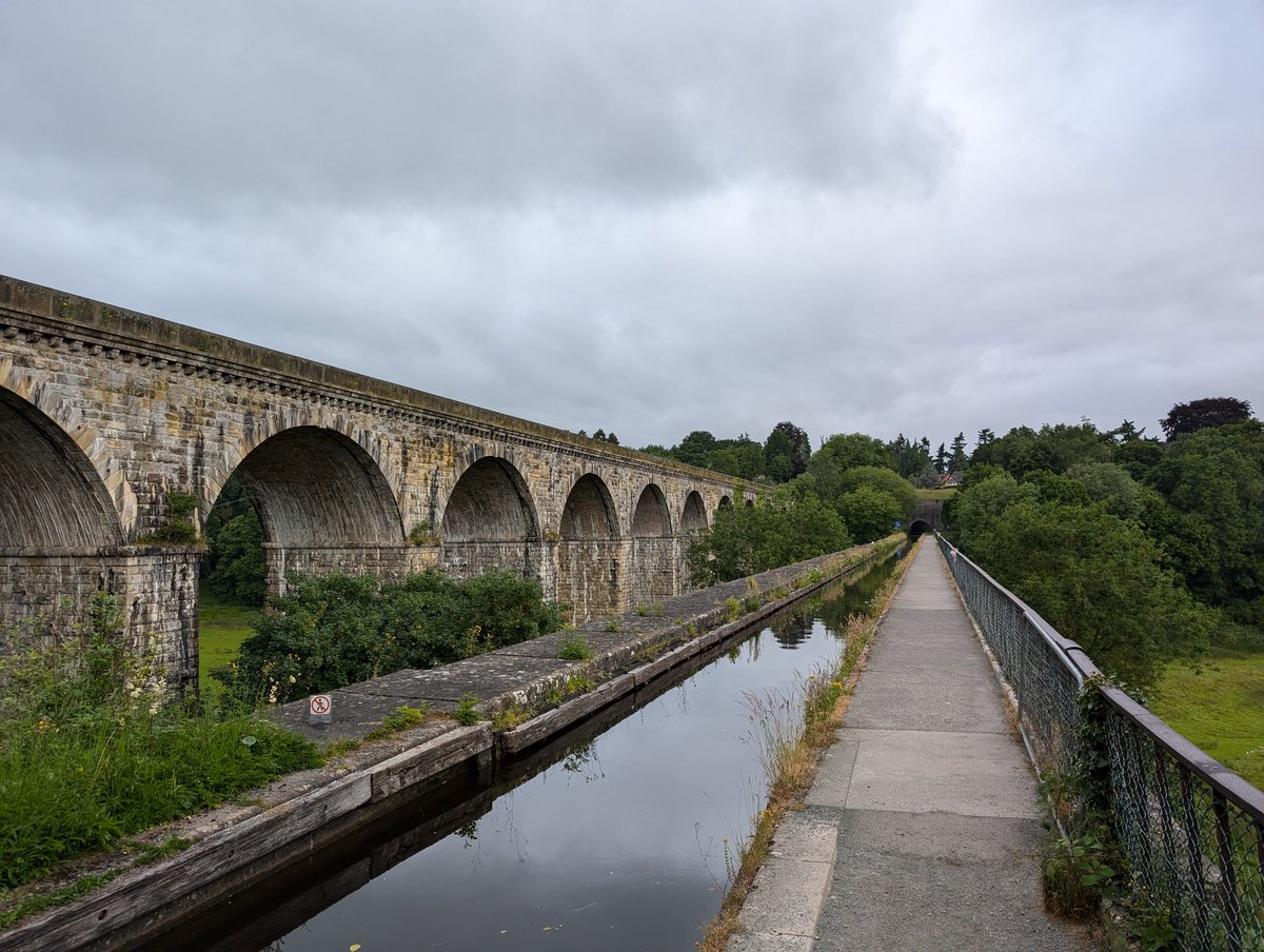 On my run... Chirk Aqueduct. As a bonus, the whole town smells of chocolate.