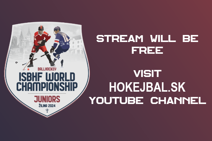 The 2024 World U16 &amp; U18 Juniors stream is free and will be on the Hokejbal.sk YouTube Channel.  The main arena will have a manned camera.  The secondary arena will have a motion camera similar to Liberec last year.  Please share #zilina2024 youtube.com/@slovenskahoke…