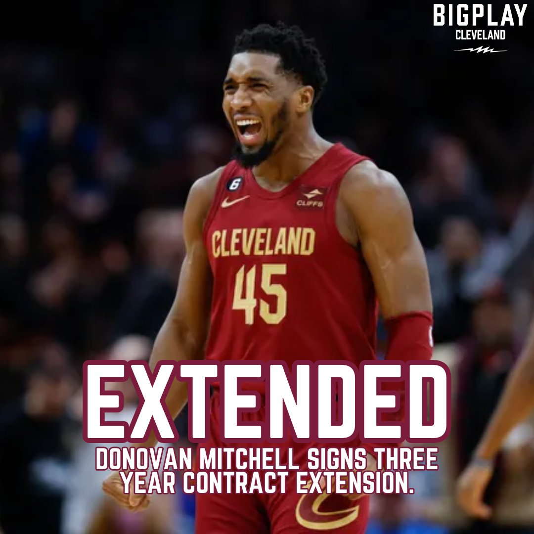 BIGPLAY's tweet photo. DONOVAN MITCHELL IS STAYING HOME! 

Spida signed a three-year contract to remain with the Cleveland Cavaliers 🔥🕷 https://t.co/DRvrGJzYg7