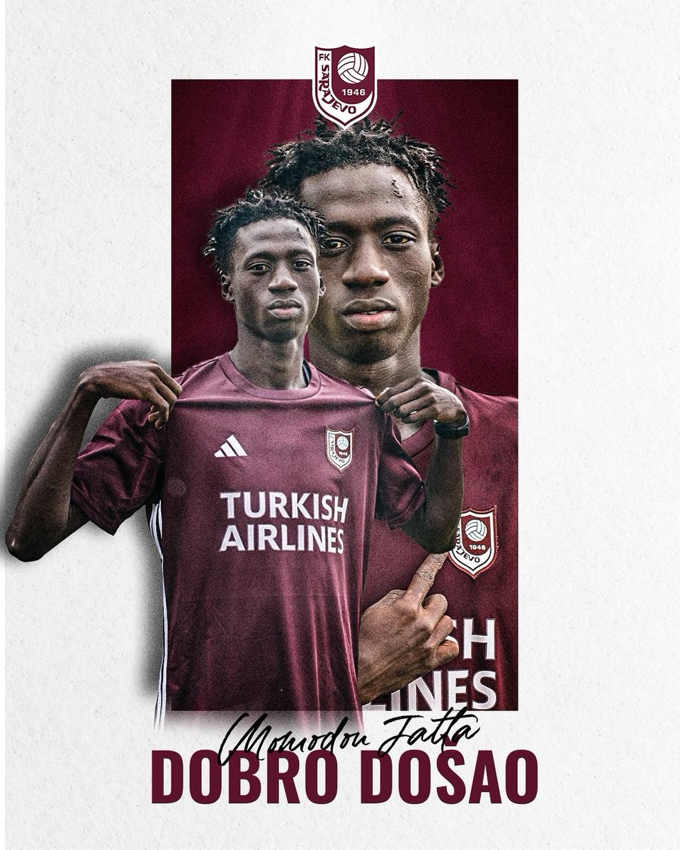 Reprezentativac Gambije Momodou Jatta, 18, novi je igrač <a href="/FK_Sarajevo/">FK Sarajevo</a>. Ovaj vezni igrač stiže iz ekipe <a href="/BjlUnited/">Banjul United</a>. ✍️🇬🇲
