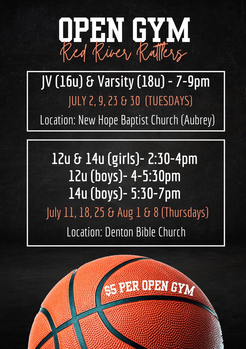 Open gyms!