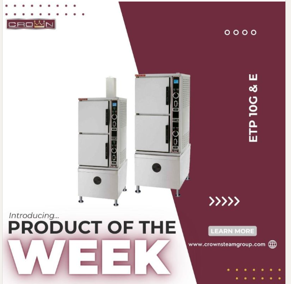 #Repost <a href="/crownsteamgroup/">crownsteamgroup</a> 
Introducing the Product of the Week: Crown Steam's ETP-10G &amp; ETP-10E! 🚀🔥

Perfect for schools and healthcare facilities, these twin generator steamers are available in both gas and electric models.
