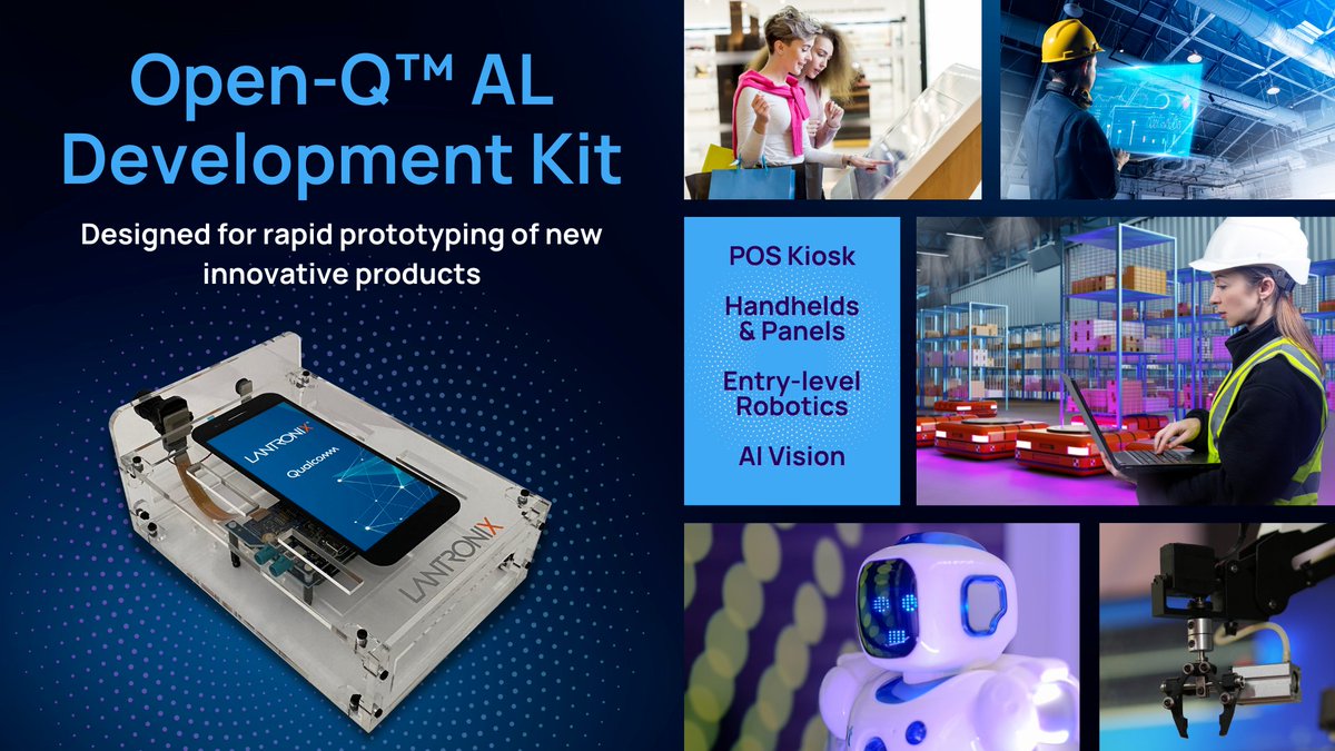 The Lantronix Open-Q™ AL development kit is perfect for quickly testing out new ideas and creating cutting-edge products that need advanced imaging and computer vision capabilities in affordable, energy-efficient embedded systems.

Get Started: hubs.li/Q02DKDKT0